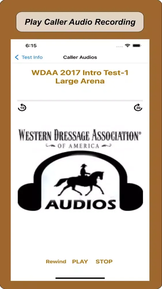 2017 WDAA Dressage Tests スクリーンショット